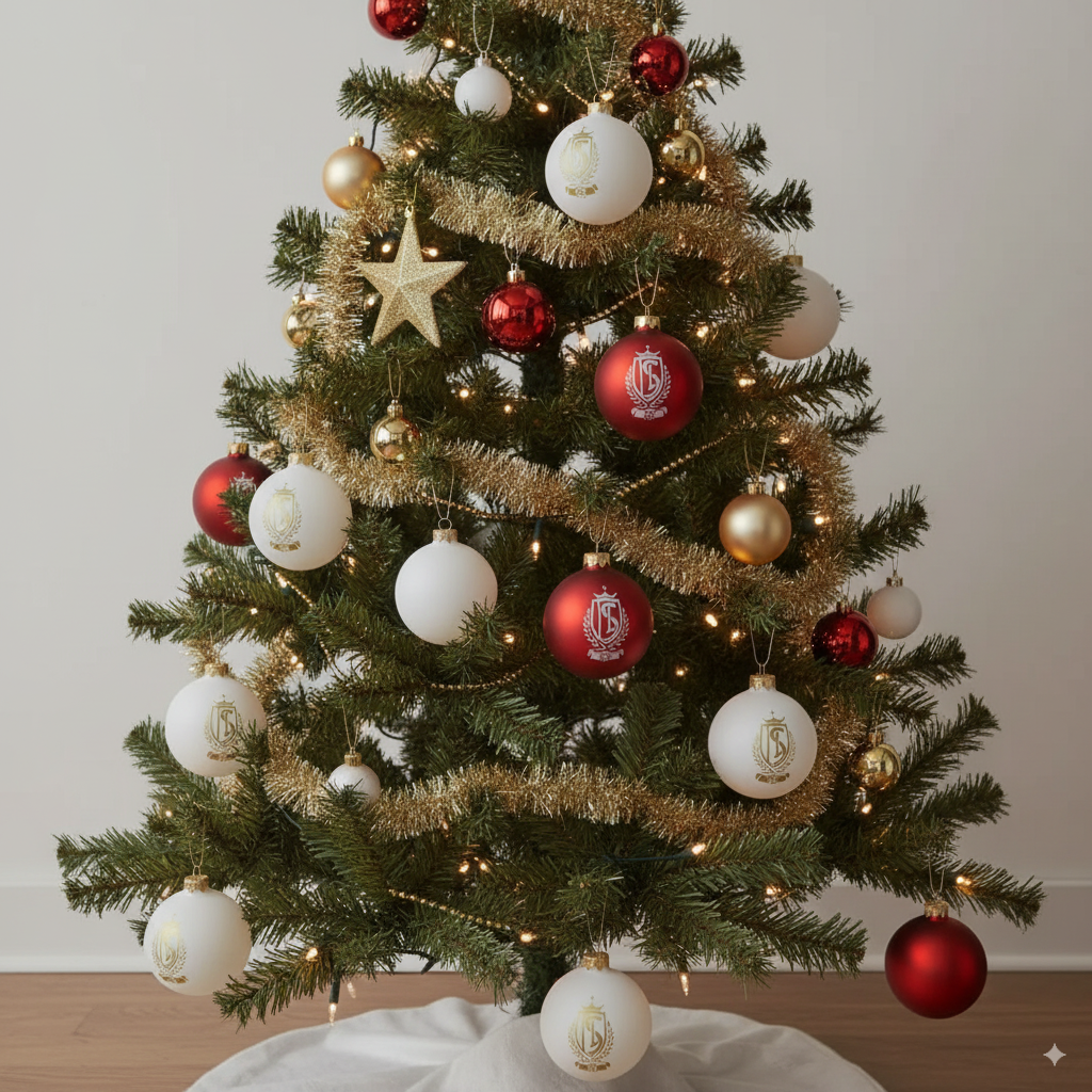 PACK OF 4 CHRISTMAS BALLS