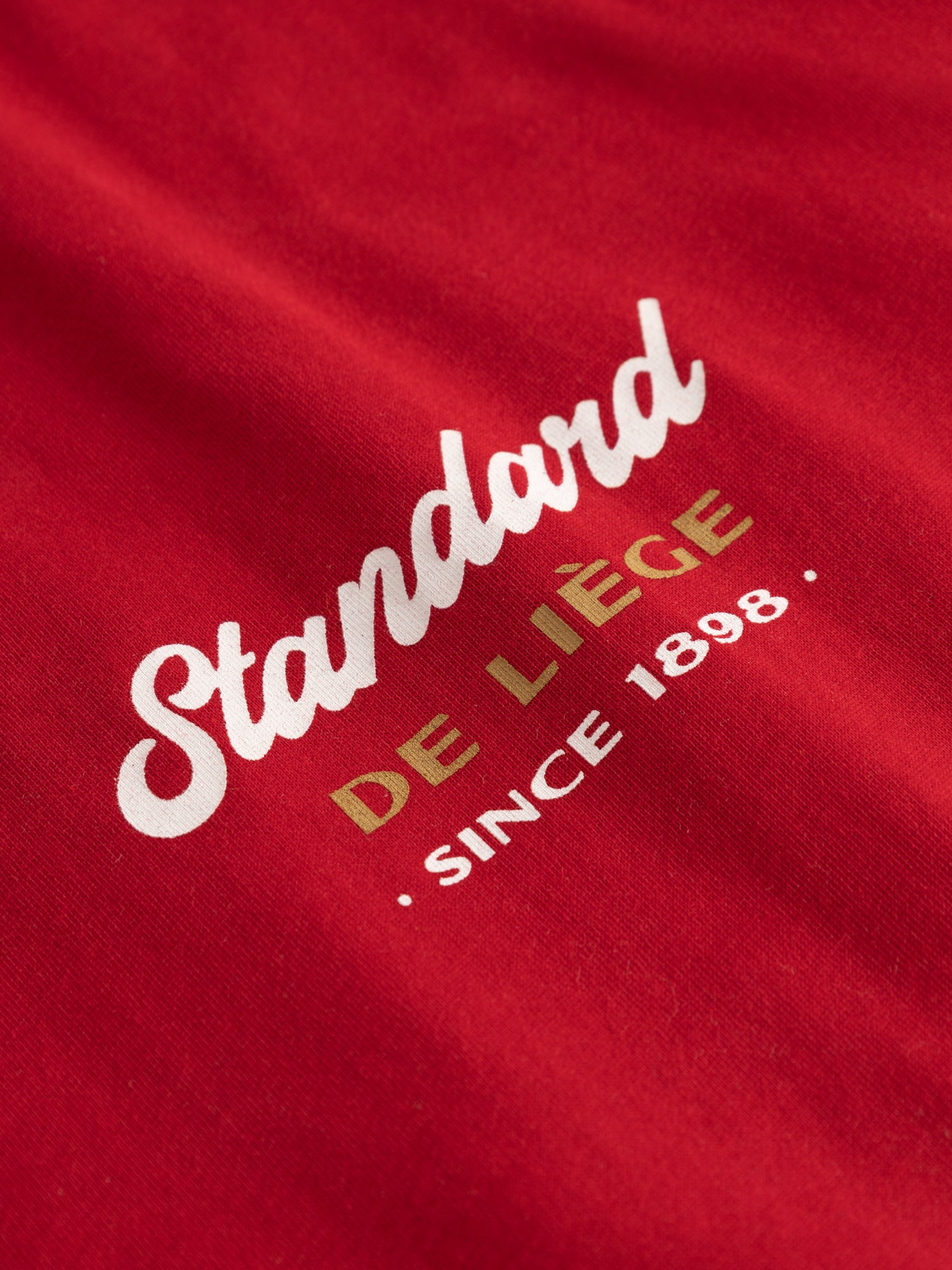 T-SHIRT ROUGE STANDARD BLANC