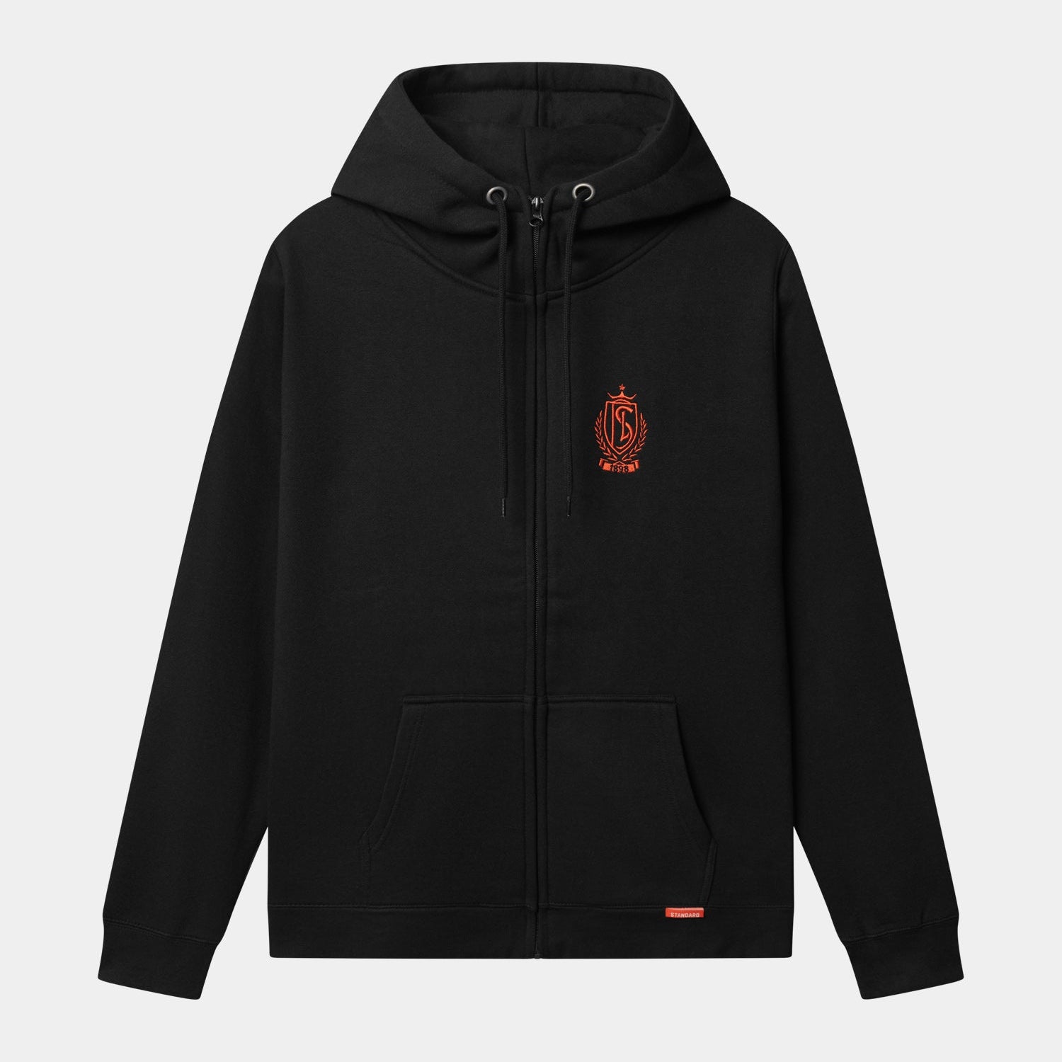SWEAT NOIR ZIP CAPUCHE