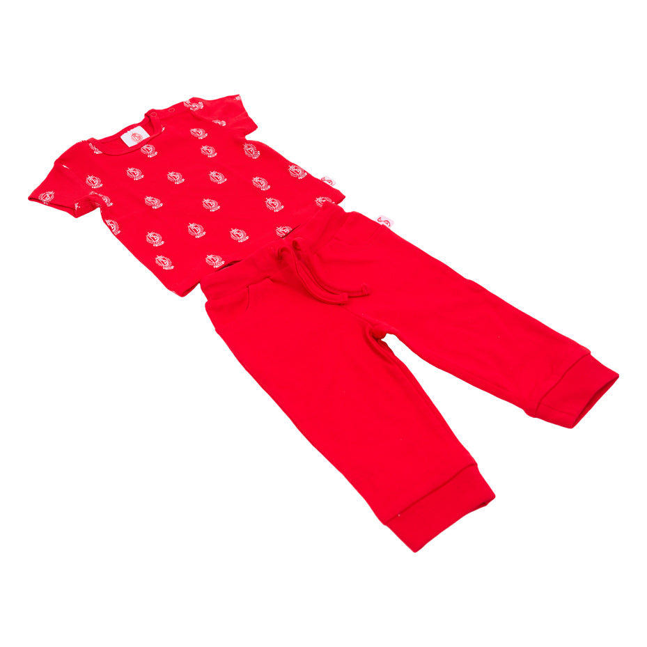 Red coat of arms set