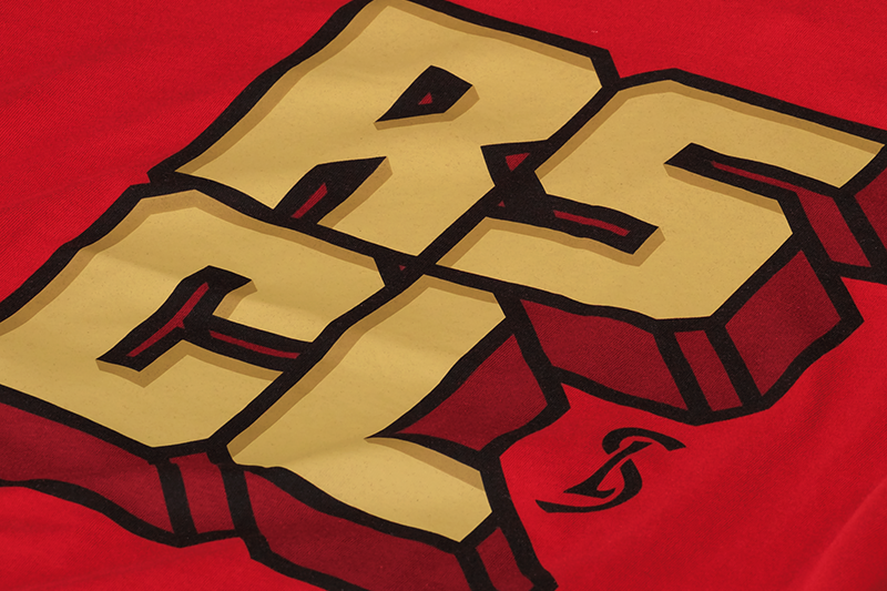 TSHIRT RSCL ROUGE JR 22-23