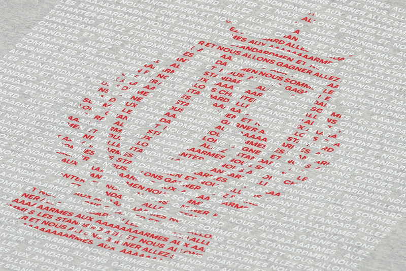 TSHIRT AUX ARMES GRIS JR 22-23