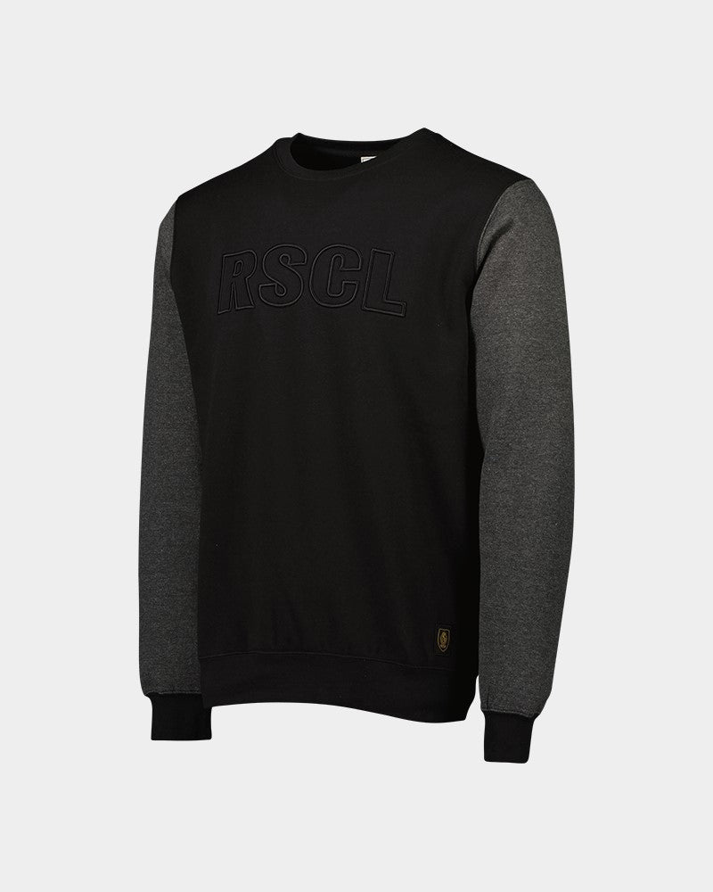 ZWARTE RSCL TRUI MET RONDE HALS