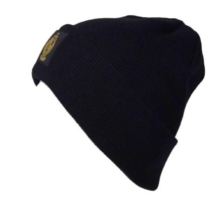 BONNET NOIR BLASON DORÉ