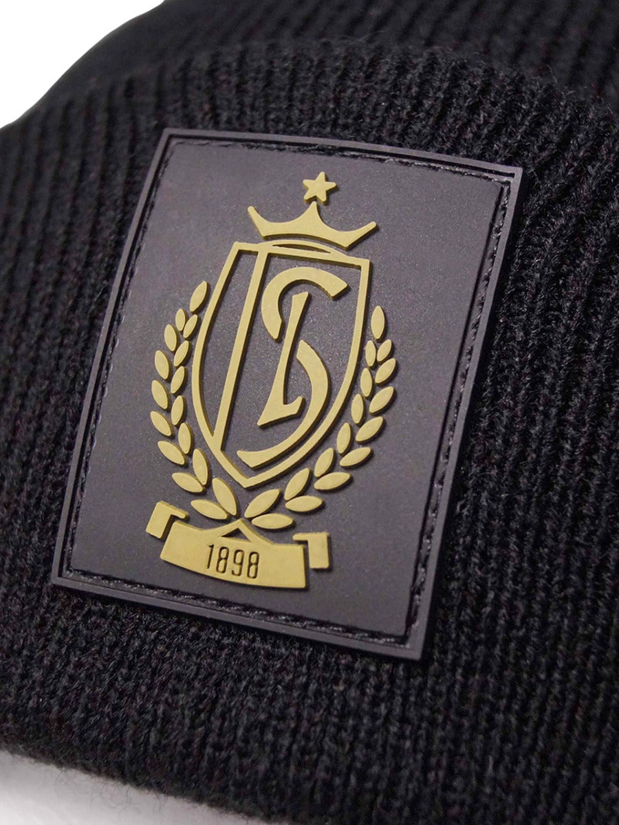 BONNET NOIR BLASON DORÉ