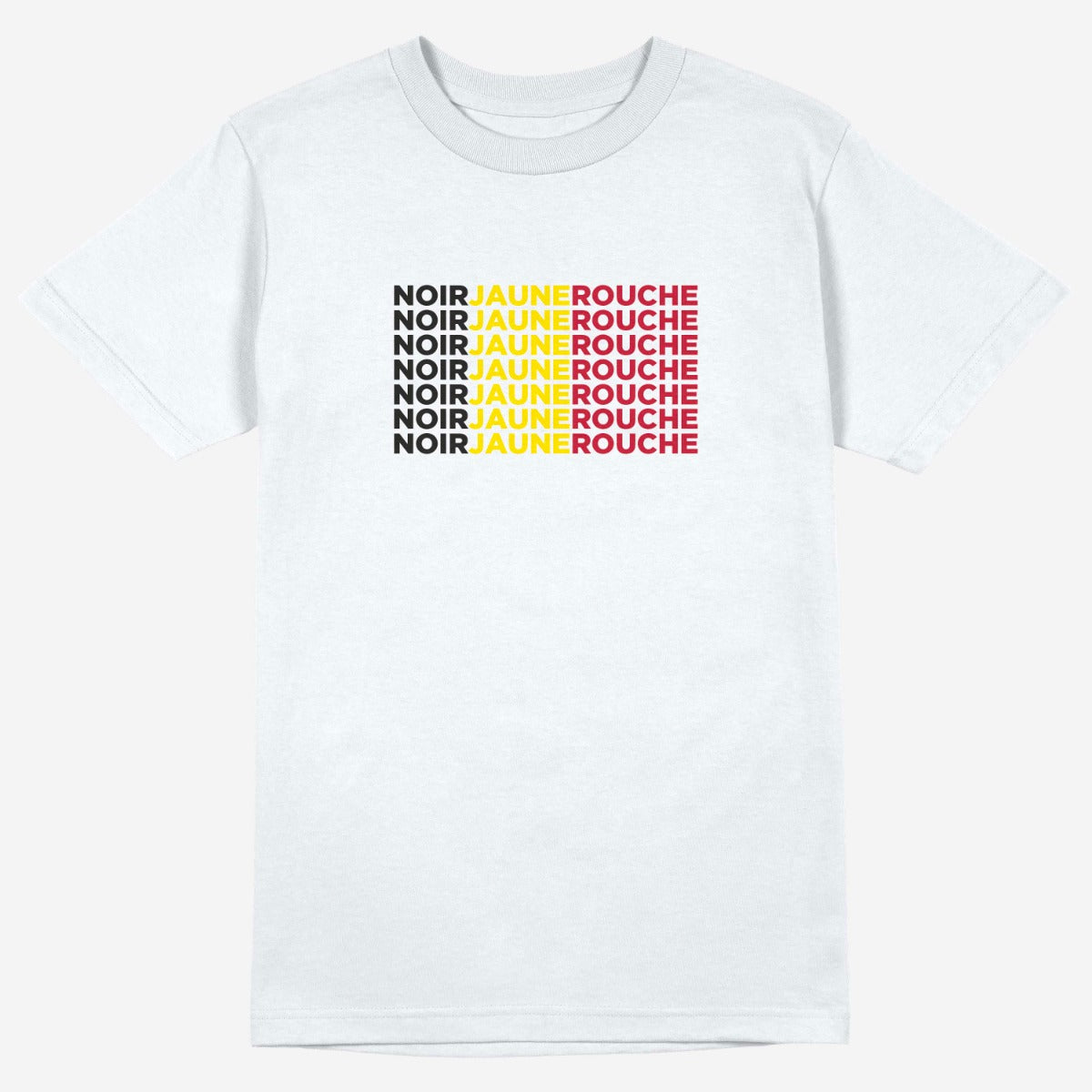 TSHIRT DRAPEAU NOIR JAUNE ROUCHE
