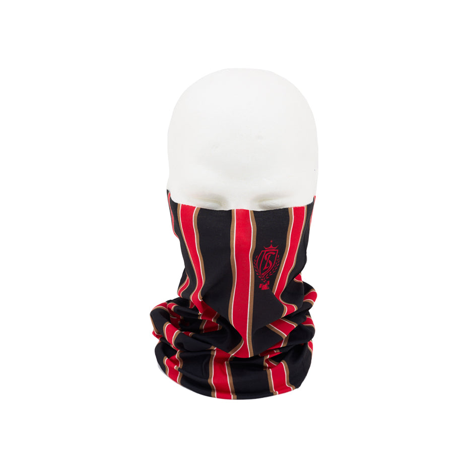 BLACK AND RED NECK WARMER