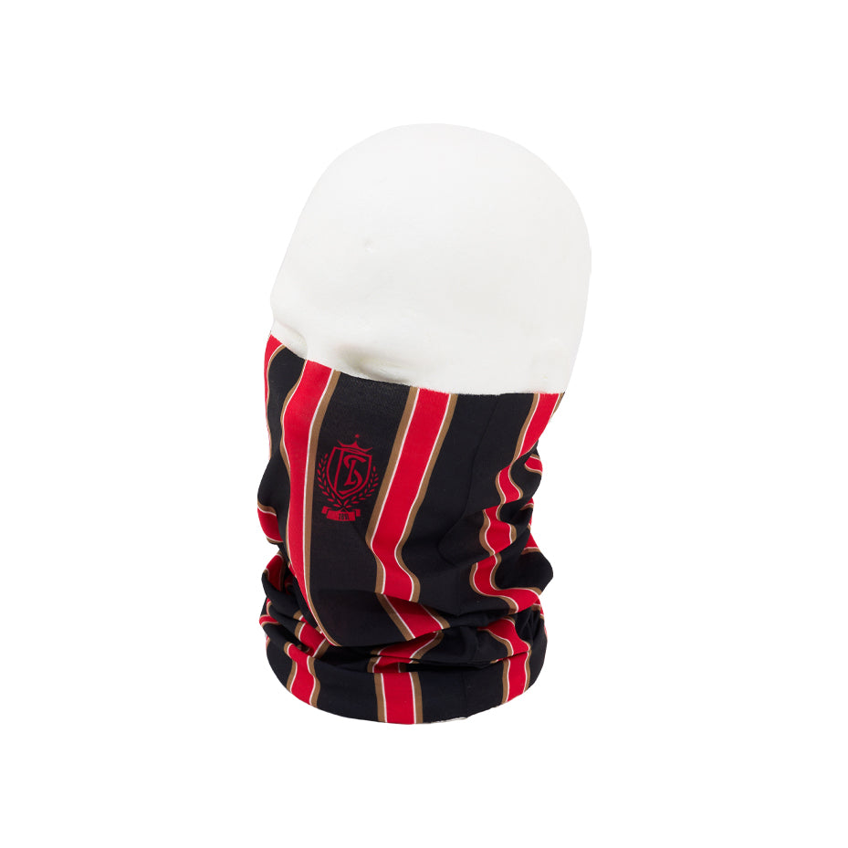 BLACK AND RED NECK WARMER