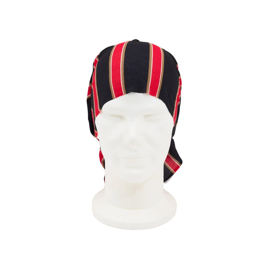 BLACK AND RED NECK WARMER