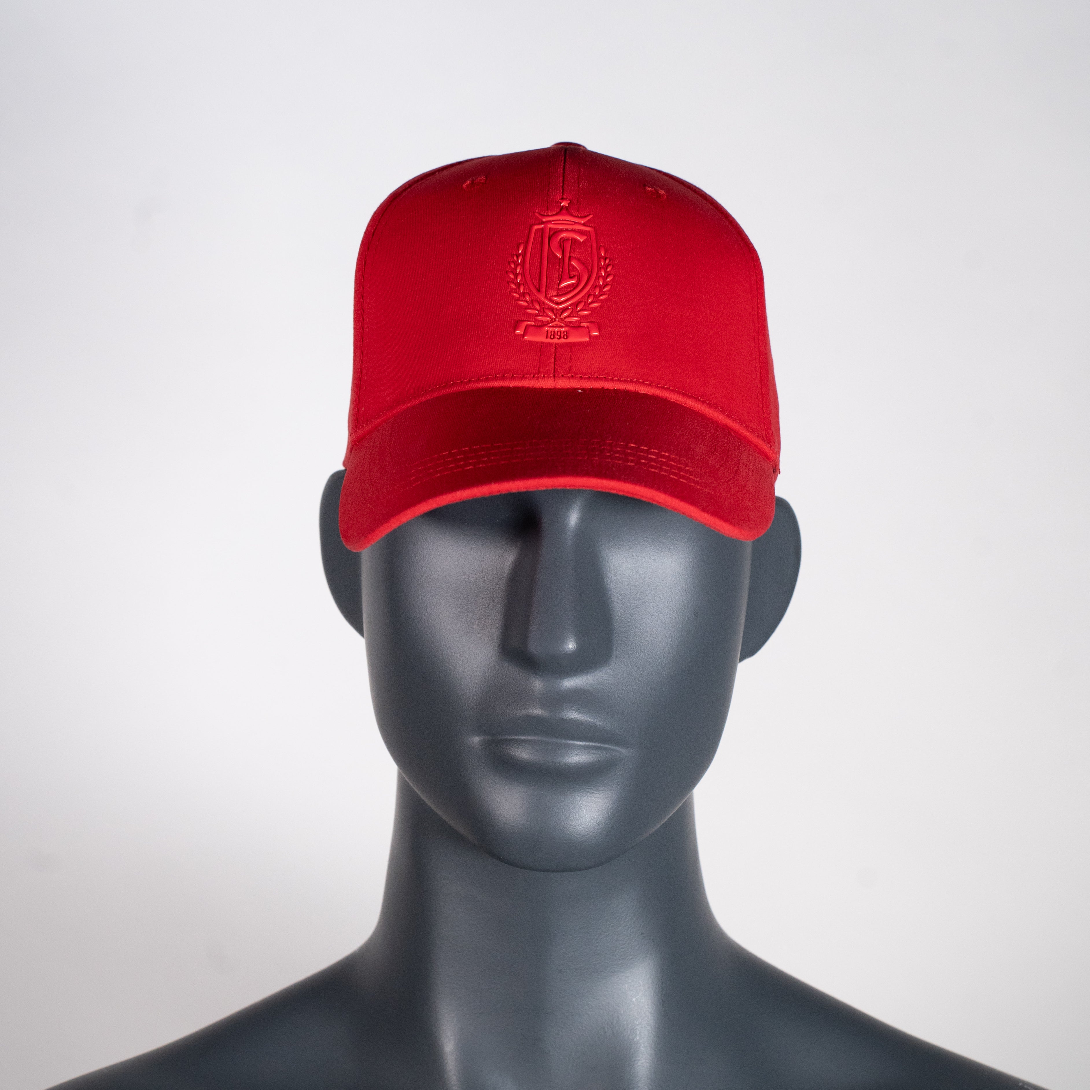 CASQUETTE ROUGE LOGO BRODÉ TON SUR TON