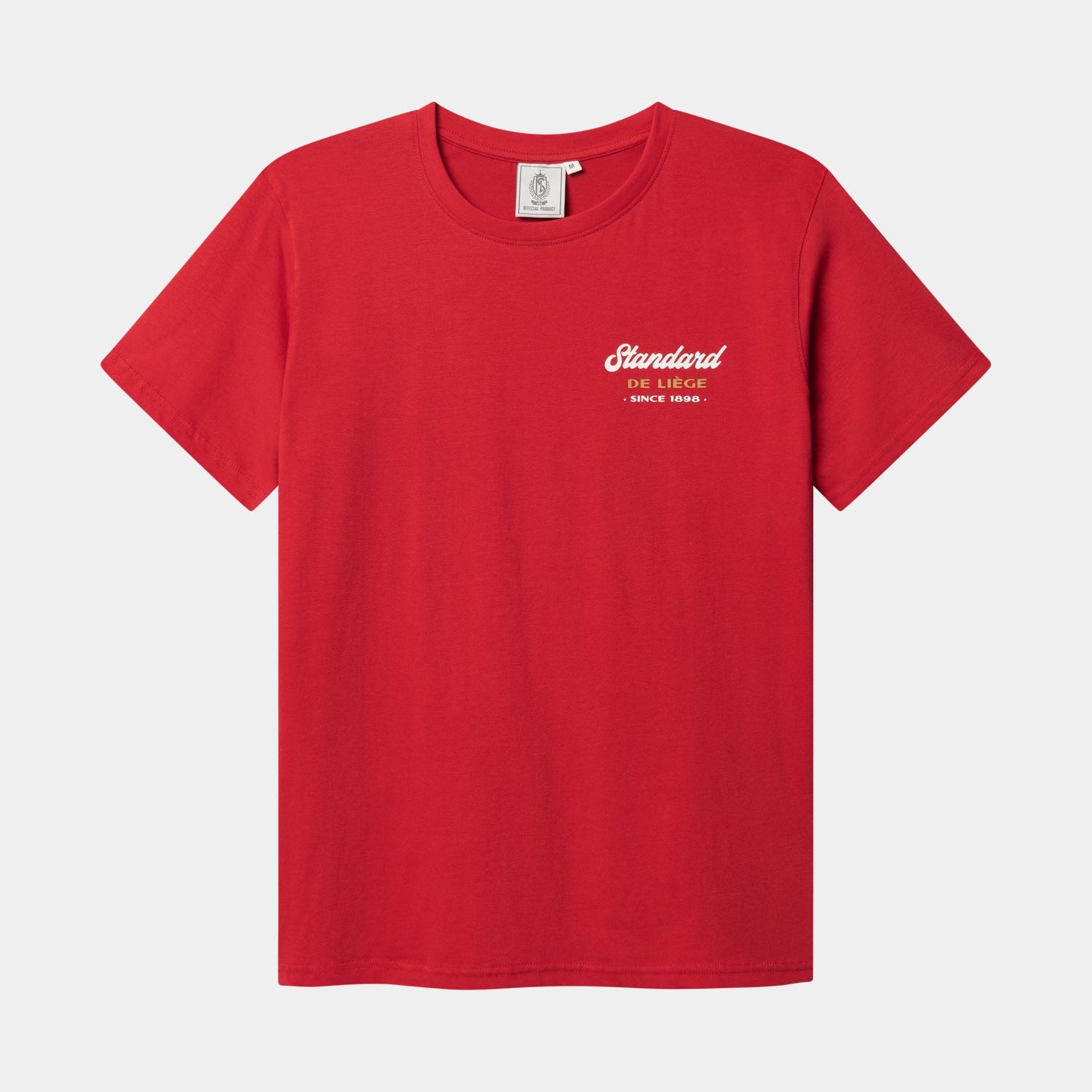 T-SHIRT ROUGE STANDARD BLANC