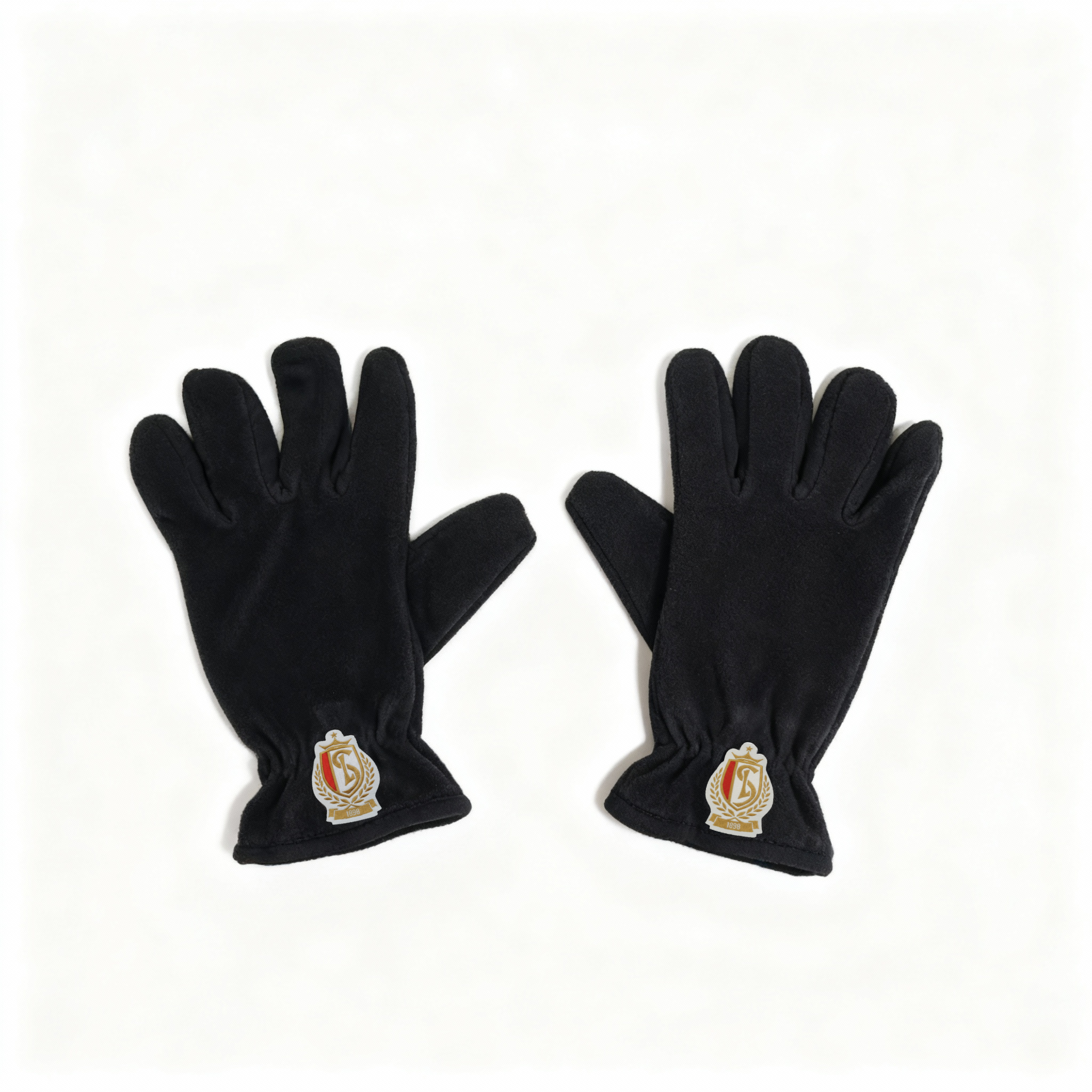 GANTS POLAIRE NOIR BLASON