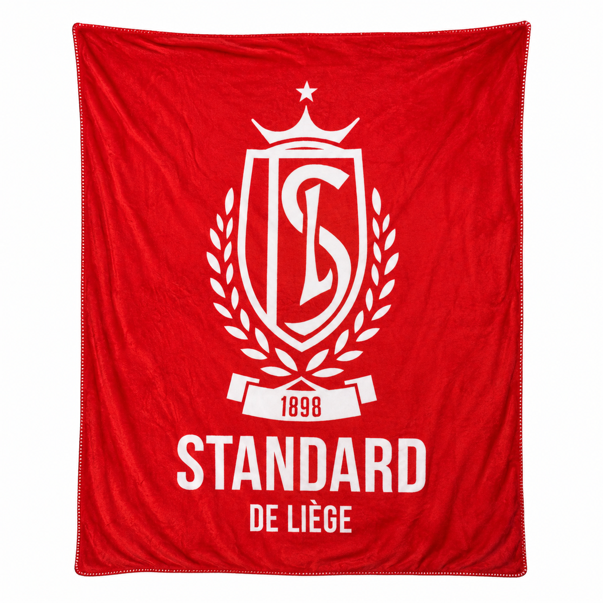 PLAID POLAIRE - BLASON BLANC